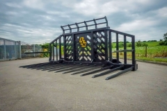 12Ft Fold Up Silage Fork- Side View