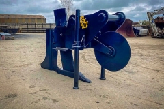 Excavator Mole Plough