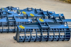 Selection of Grey Riddle Buckets back view