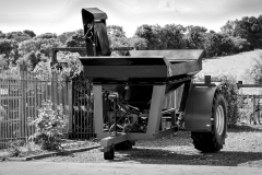 Black and White Stone Cart