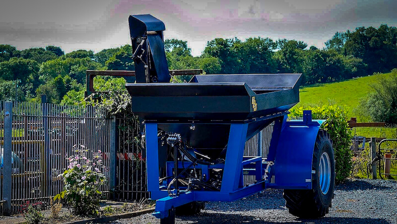 Blue Stone Cart with extensions for land drainage ireland